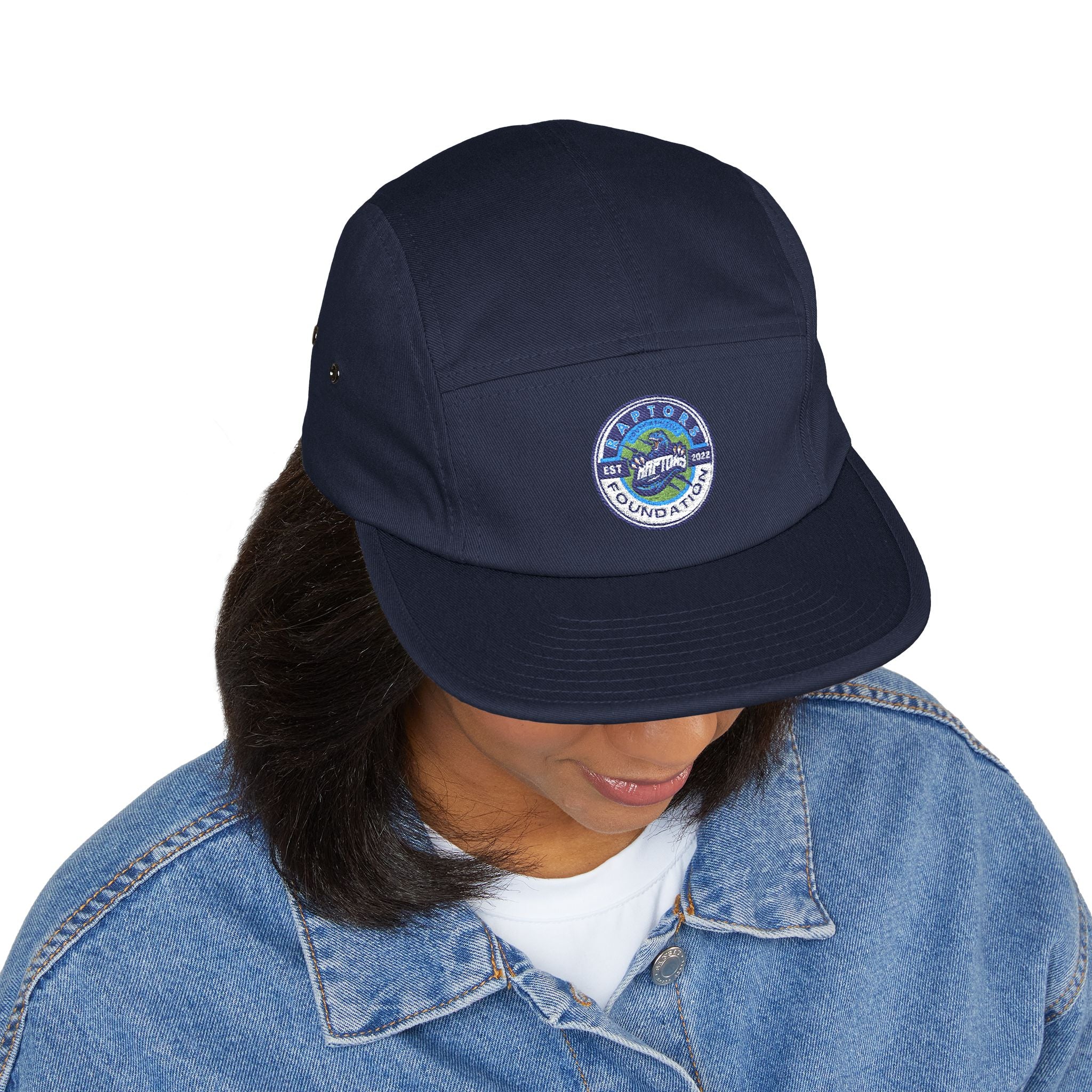 Embroidered Outdoor Patch 5-Panel Cap — Adventure Wave Logo