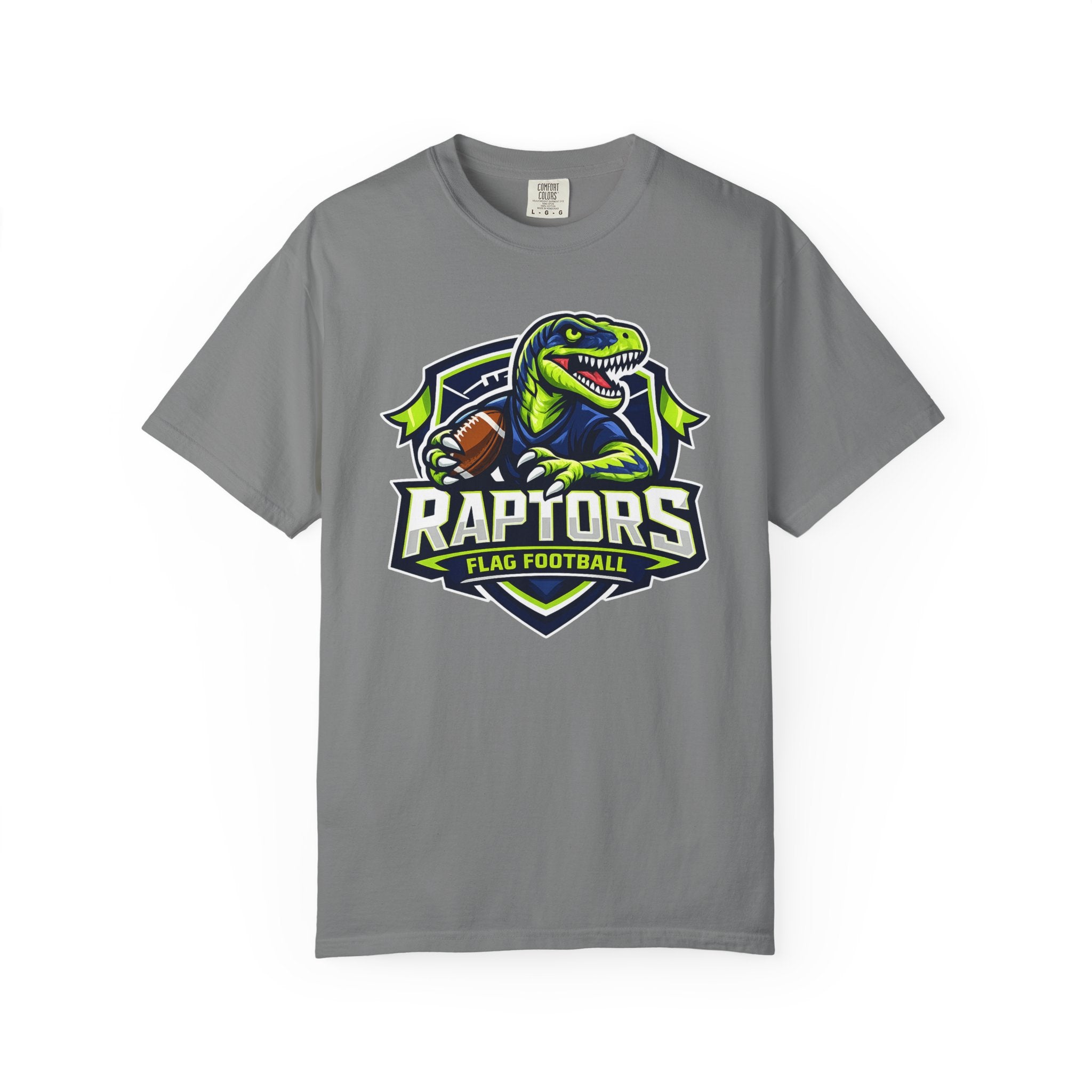 Raptors Flag Football T-Shirt — Comfort Colors