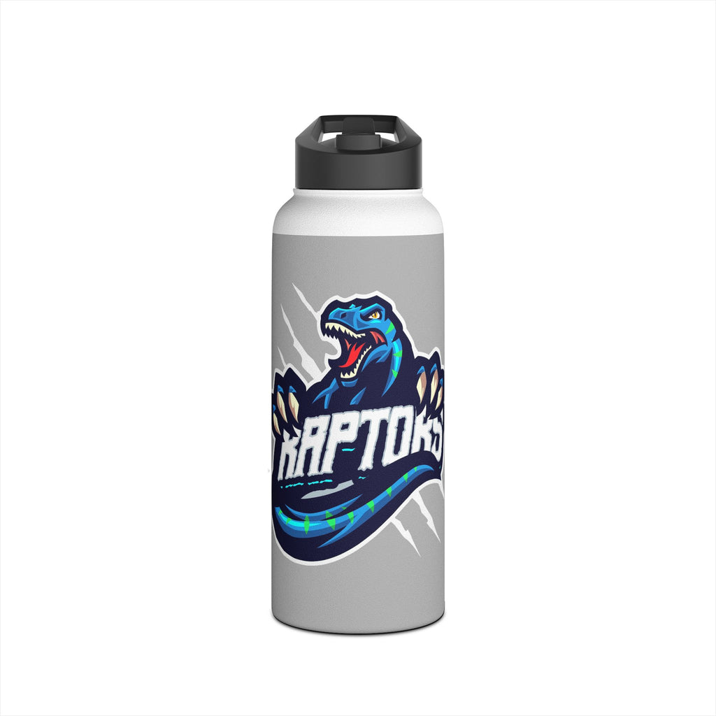 OG Raptors Logo Stainless Steel Water Bottle — Insulated Sports Bottle with Fierce Dino Logo