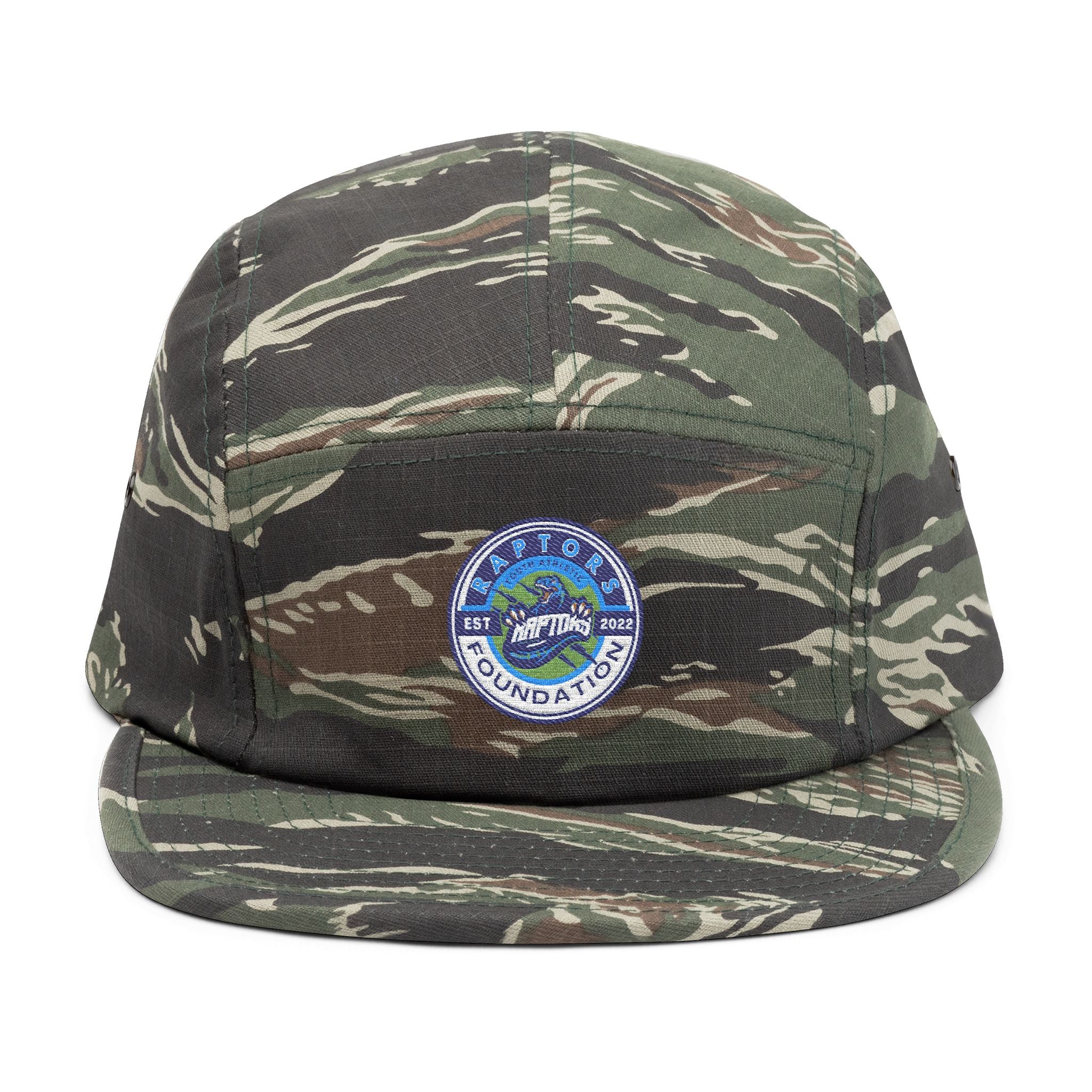 Embroidered Outdoor Patch 5-Panel Cap — Adventure Wave Logo