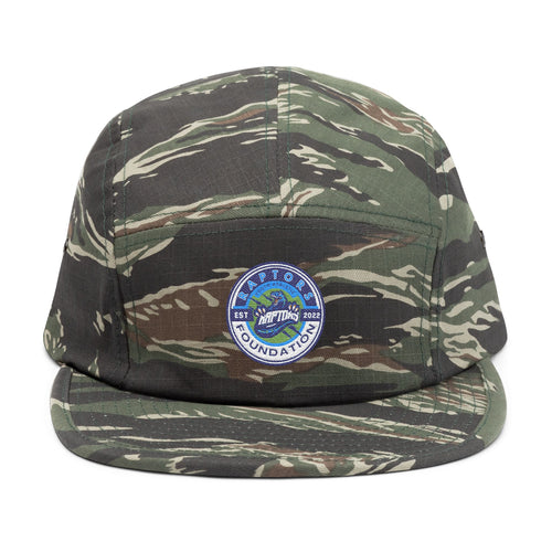 Embroidered Outdoor Patch 5-Panel Cap — Adventure Wave Logo