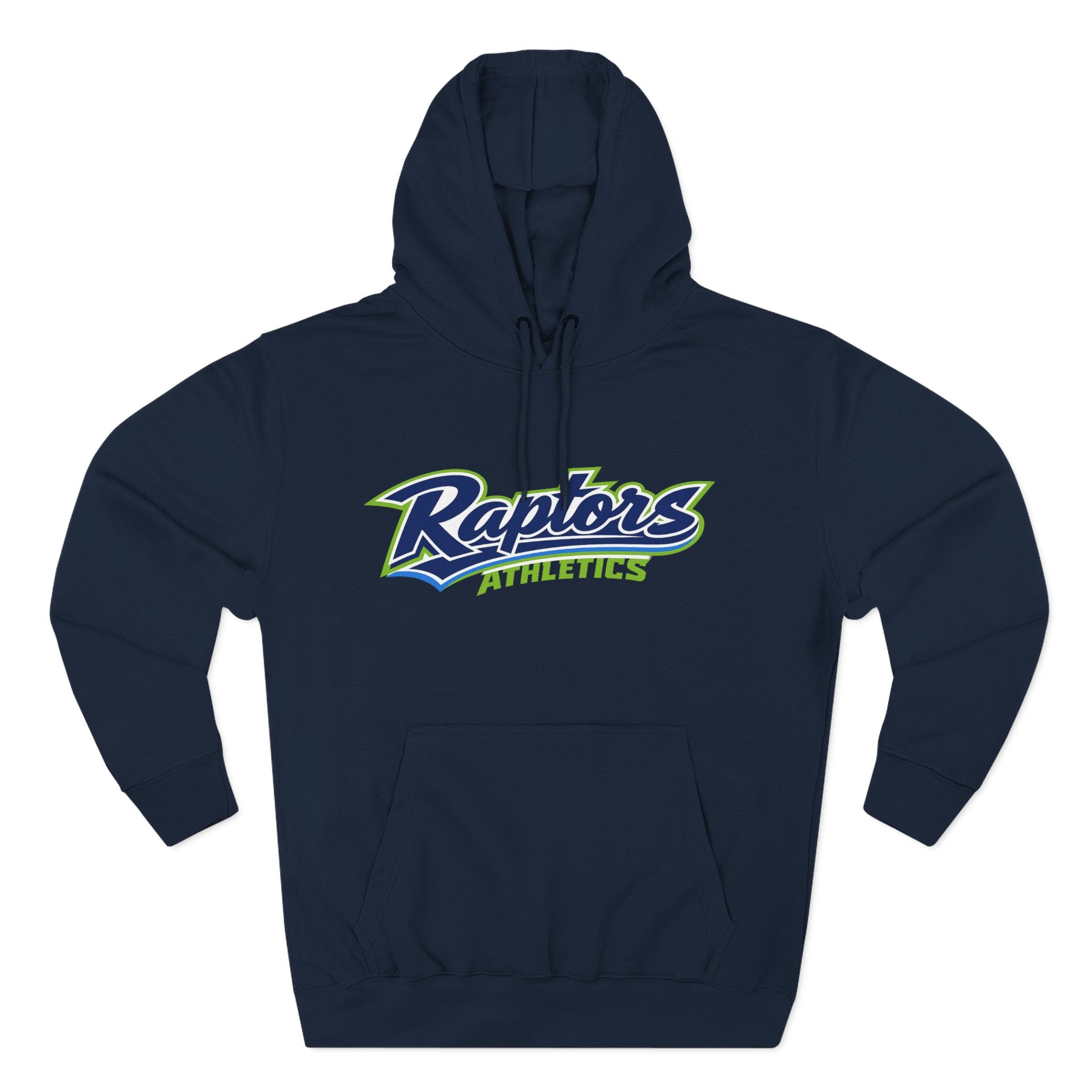 Raptors Athletics Hoodie — Three-Panel Fleece Pullover