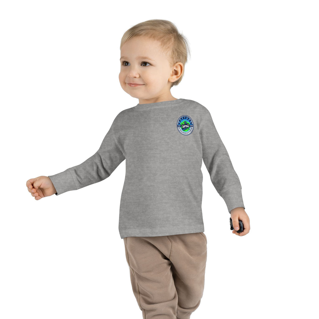 Toddler Long Sleeve Tee - 'Faith. Family. Raptors.' Kids Crewneck