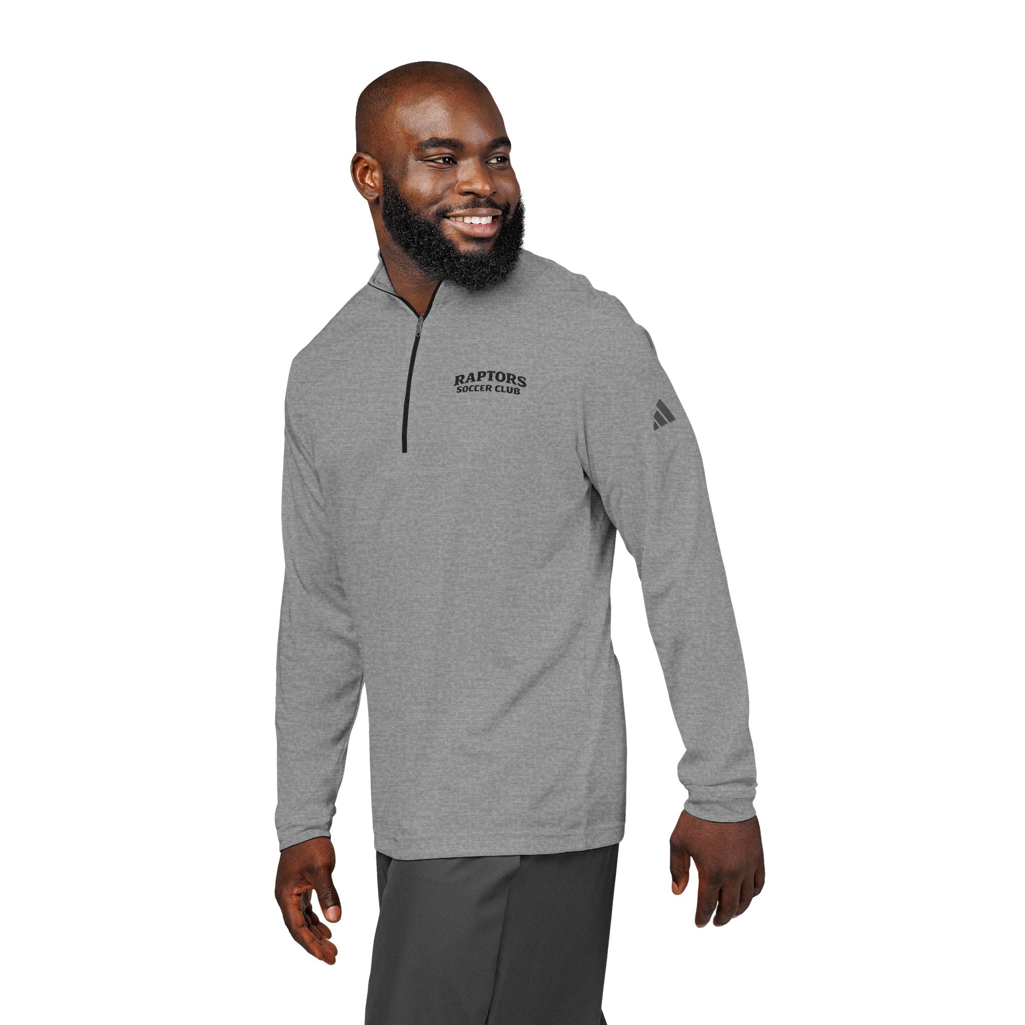 Embroidered Quarter-Zip Pullover — Raptors Soccer Club