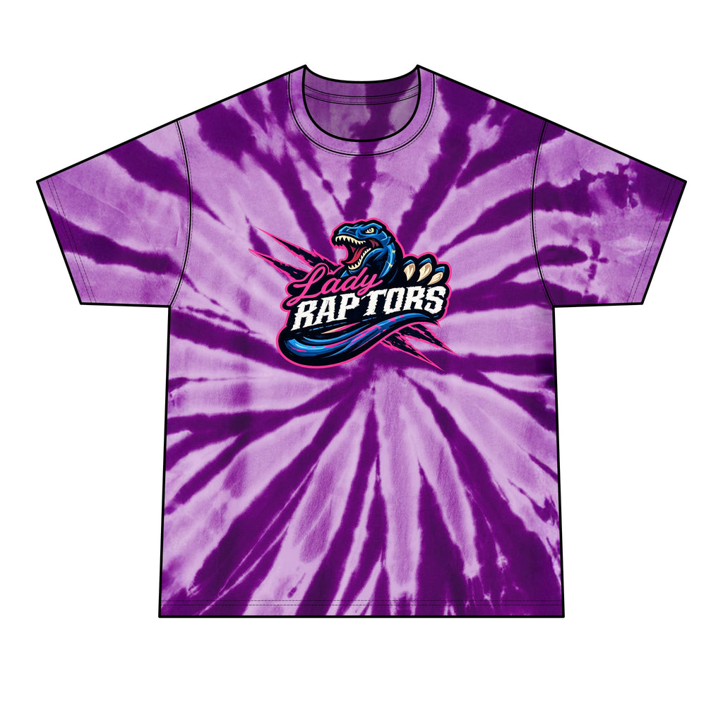 “Lady Raptors” Charcoal Tie-Dye Tee – Men’s Graphic T-Shirt