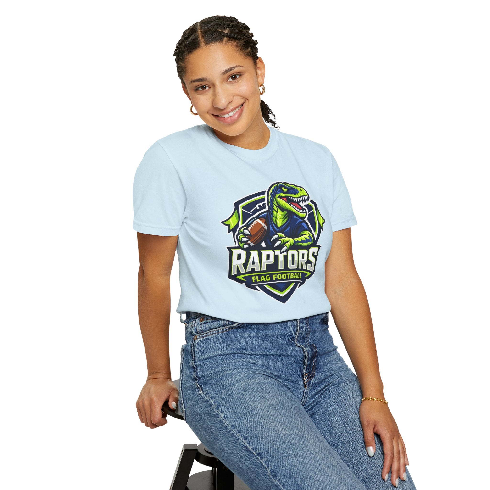 Raptors Flag Football T-Shirt — Comfort Colors