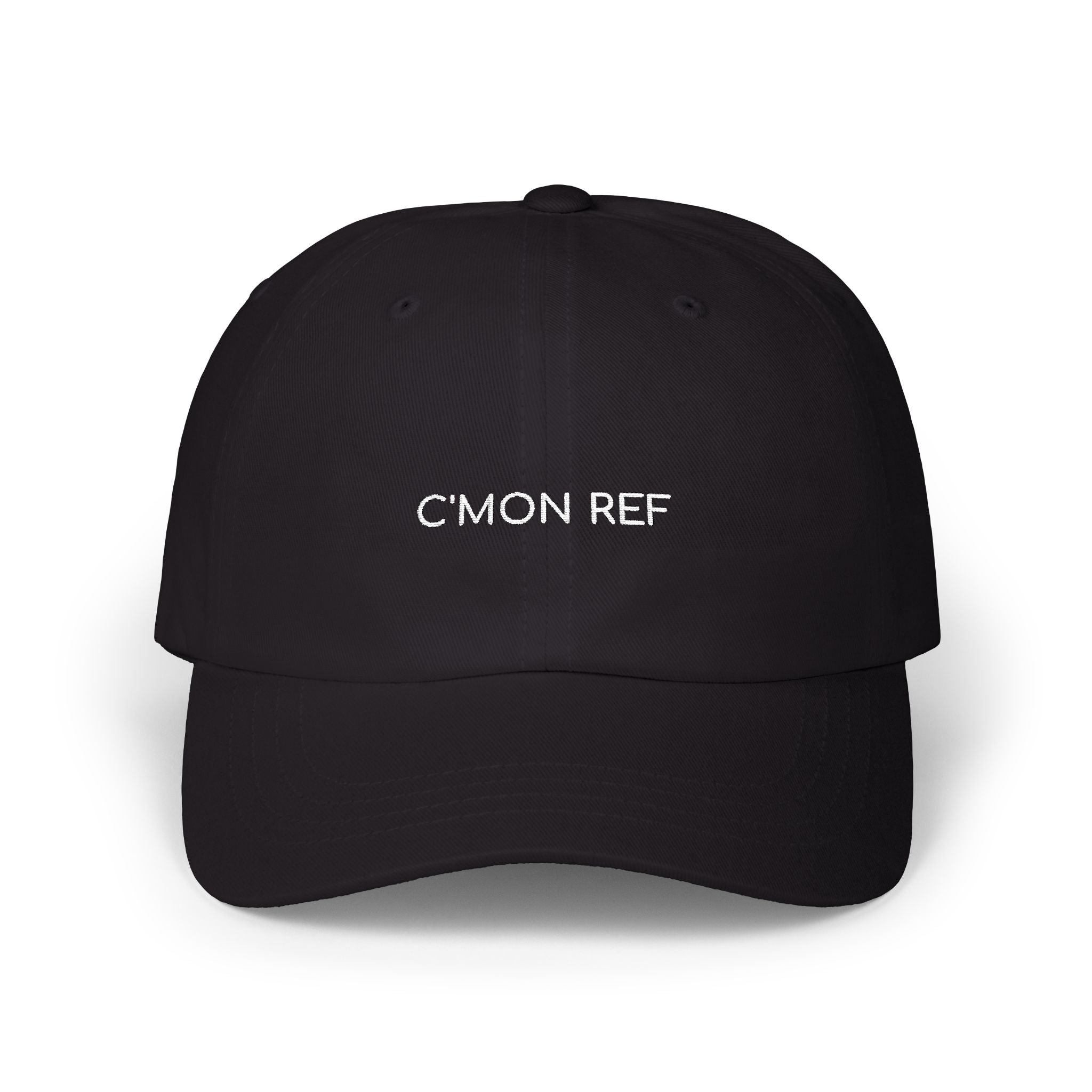 Dad Cap — "C'MON REF" Embroidered Baseball Hat