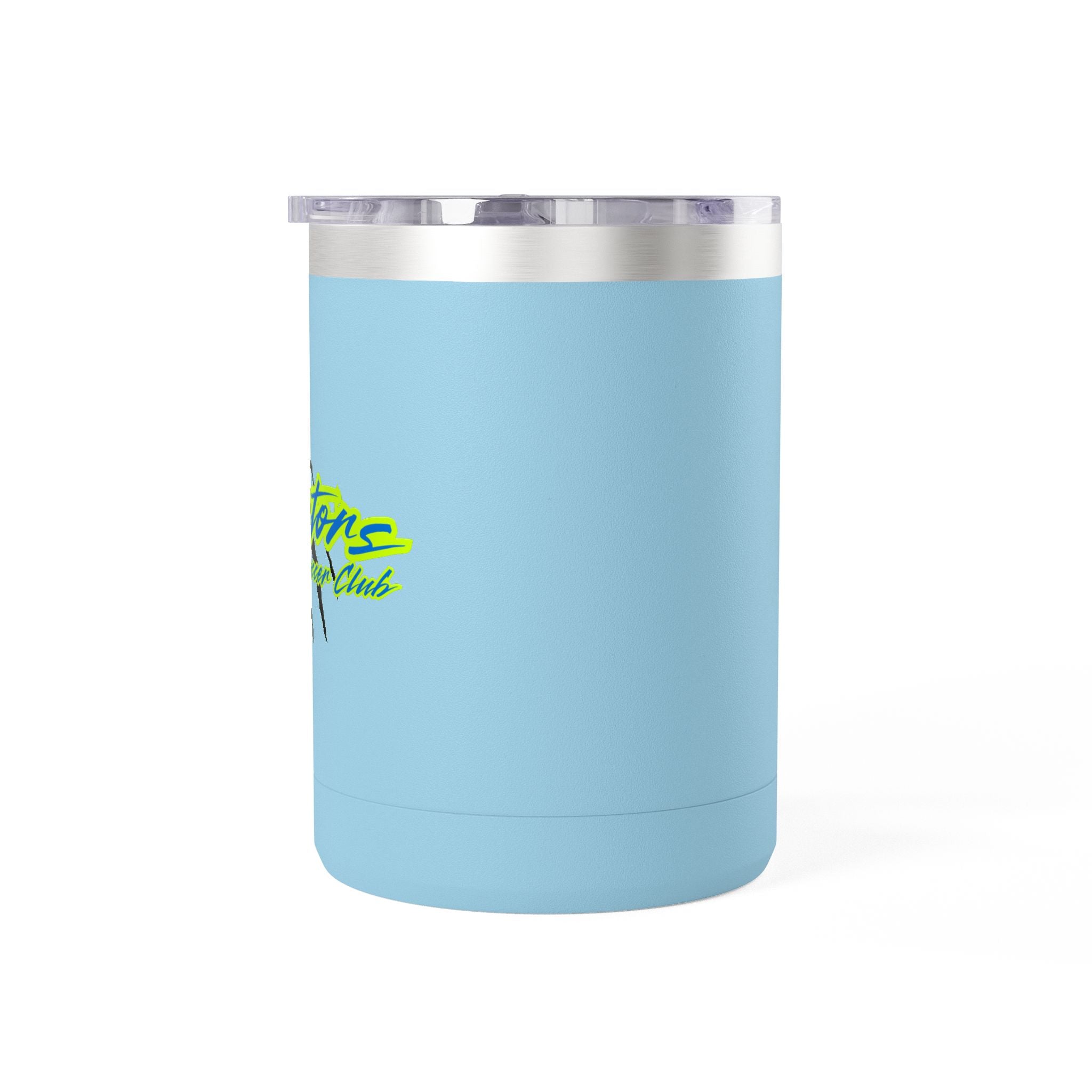 15oz Insulated Travel Mug Tumbler with Neon Palm Design