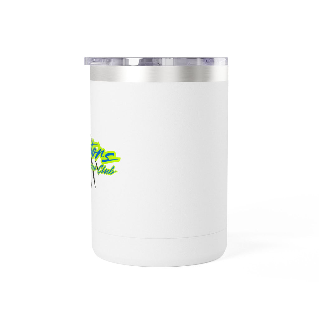 15oz Insulated Travel Mug Tumbler with Neon Palm Design