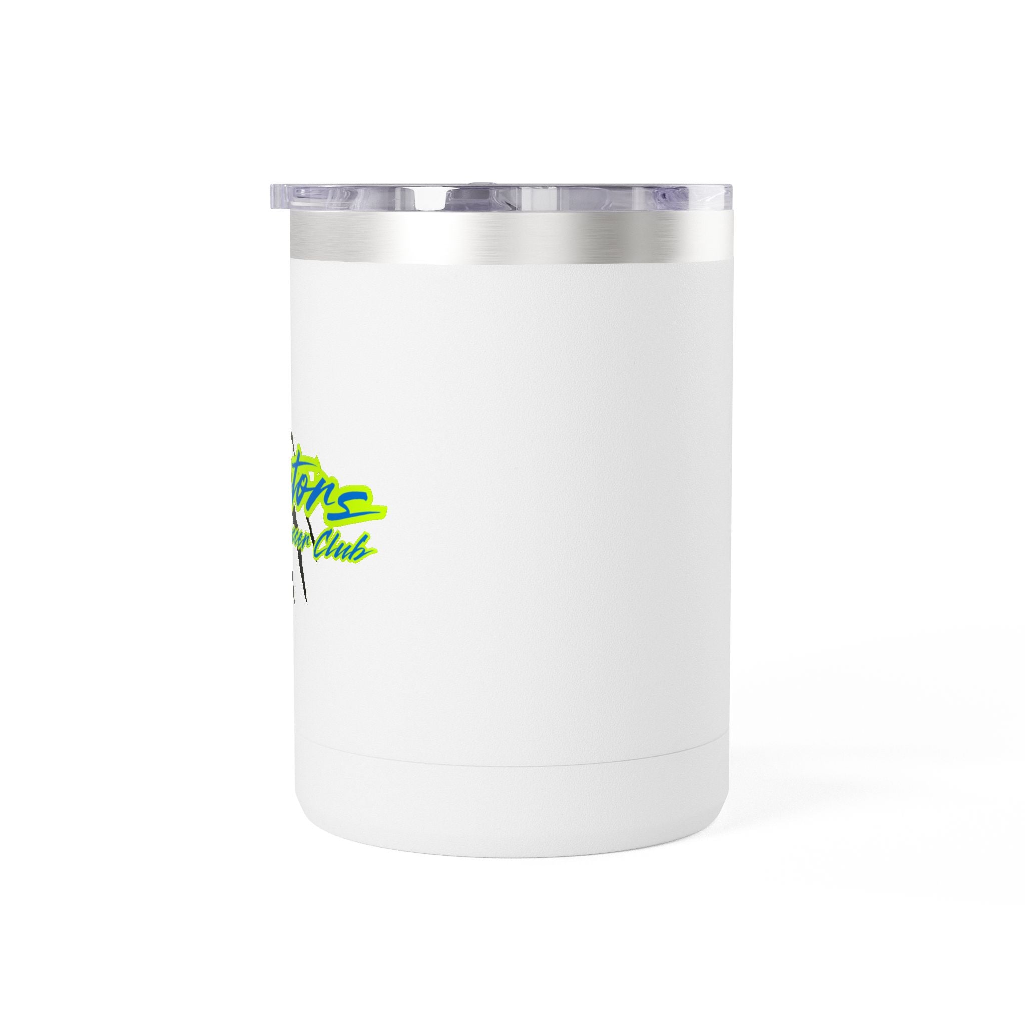 15oz Insulated Travel Mug Tumbler with Neon Palm Design