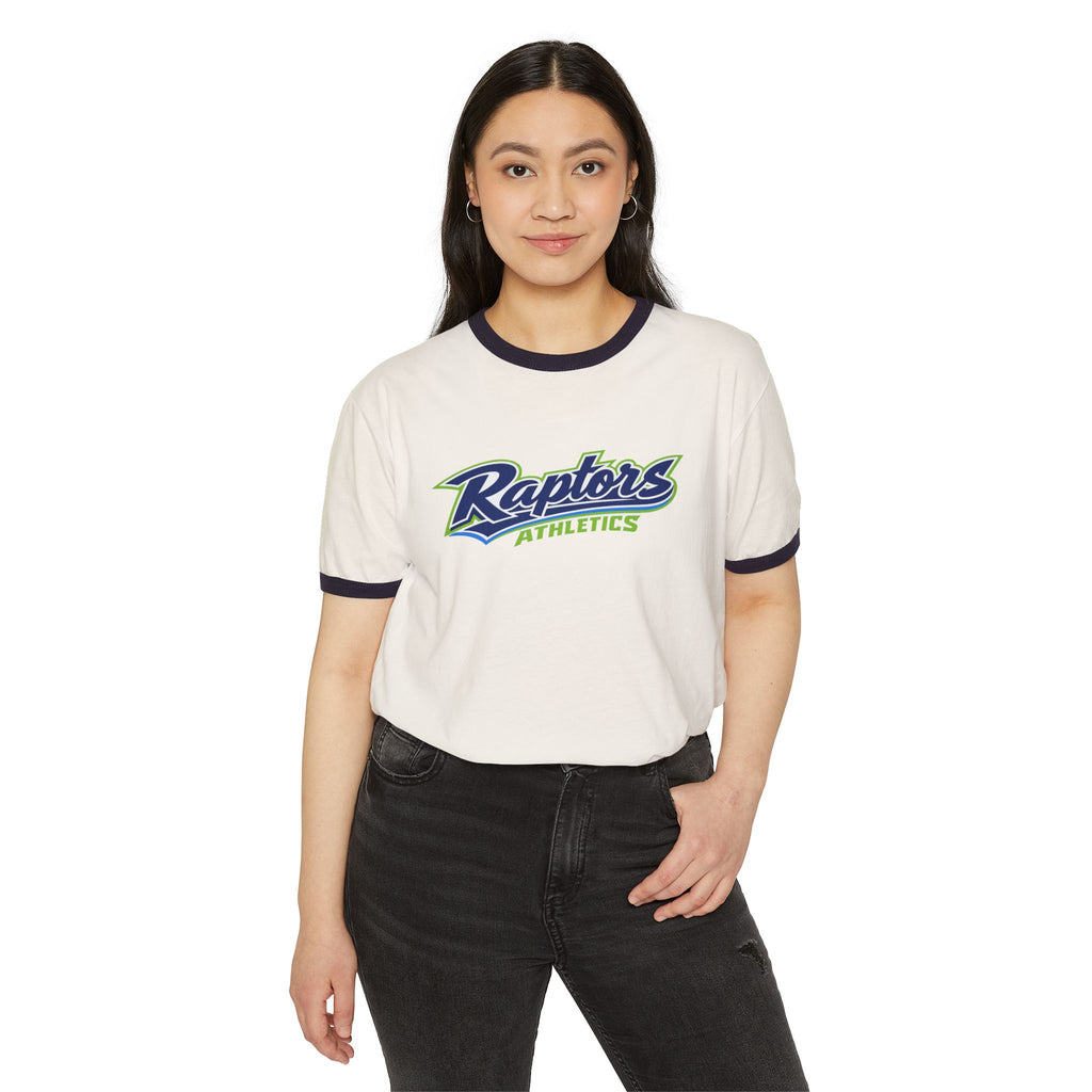 Raptors Athletics Ringer T-Shirt — Retro Sports Graphic Tee