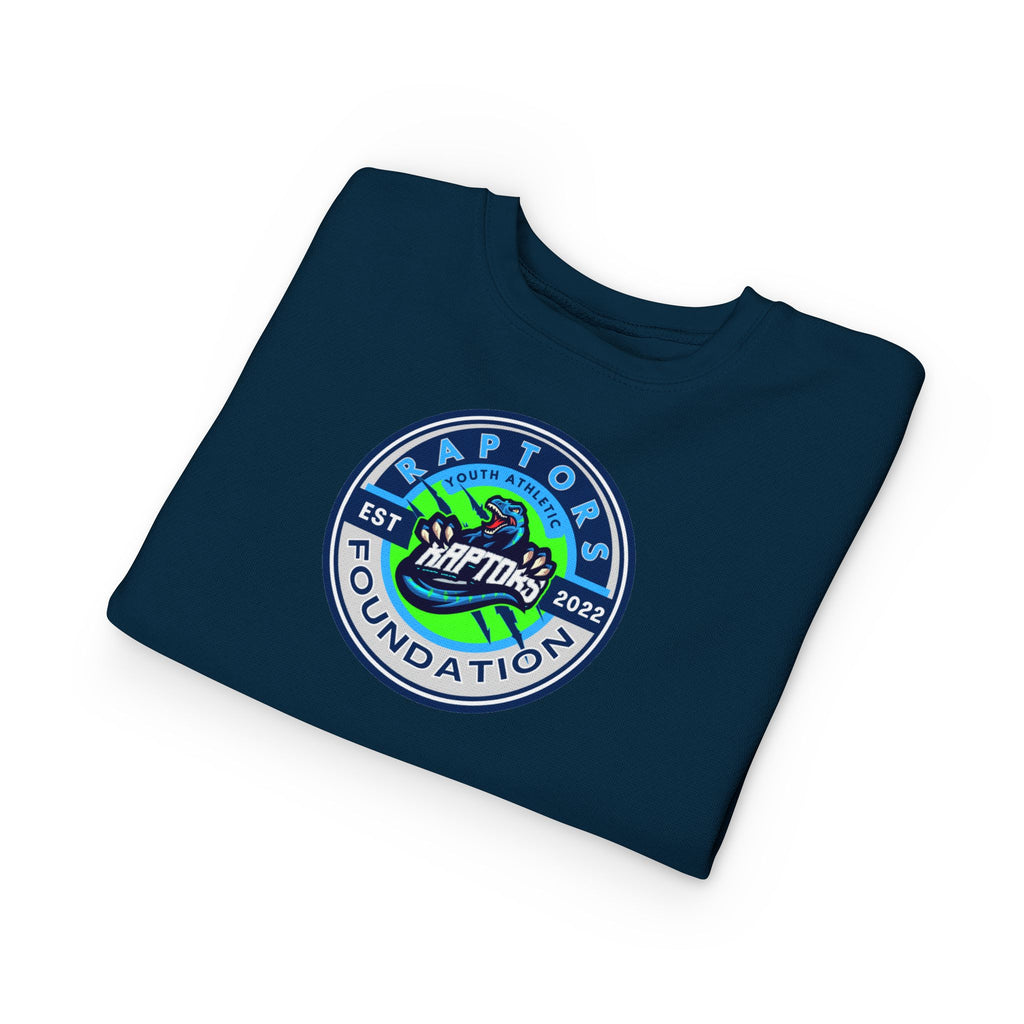 Raptors Foundation Toddler Sweatshirt — Kids' Crewneck with Green Dino Logo