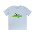 Raptors Reserve Club Kids Tee — Neon Script with Claw Mark Graphic