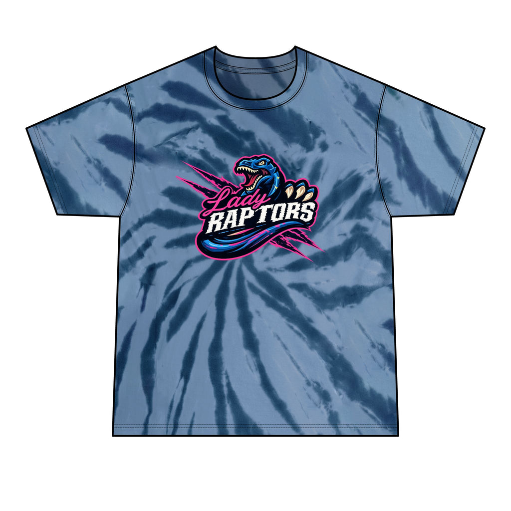 “Lady Raptors” Charcoal Tie-Dye Tee – Men’s Graphic T-Shirt