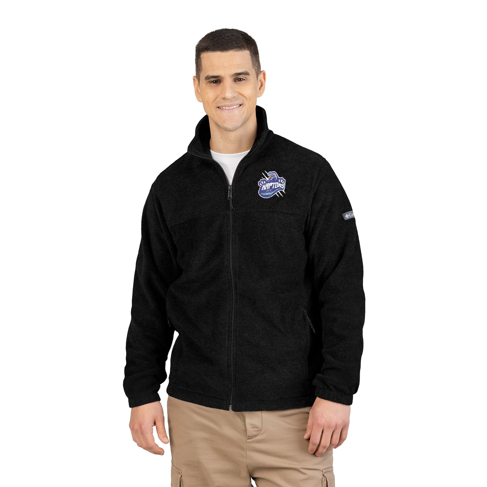 Embroidered Mountain Wave Columbia Fleece Jacket