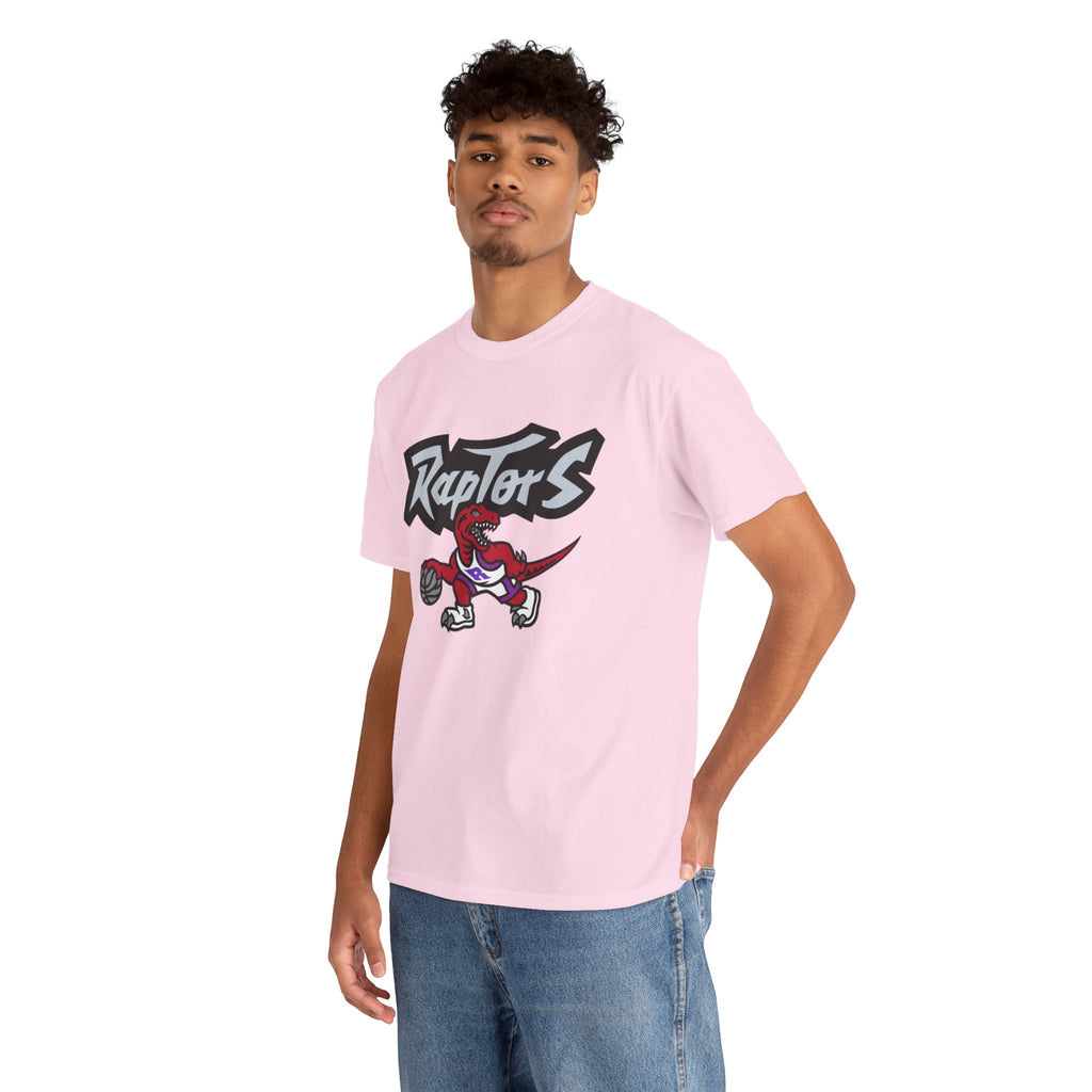 Raptors Basketball T‑Shirt – Vintage Dino Logo Tee